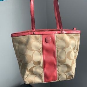 Coral Coach Purse